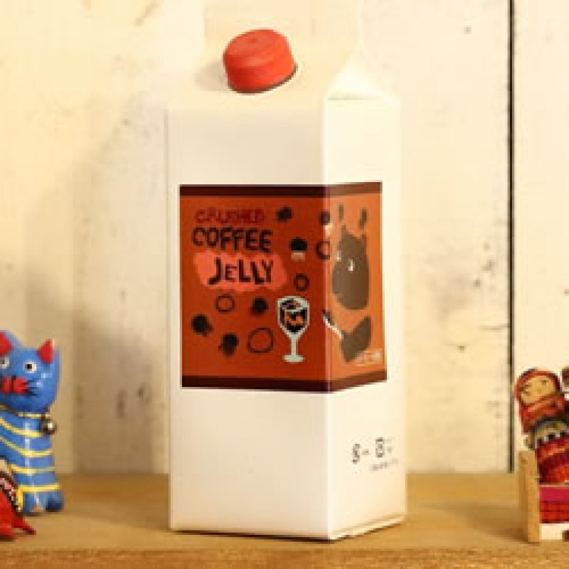 画像1: クラッシュコーヒーゼリー500ml（加糖）【1本】 (1)
