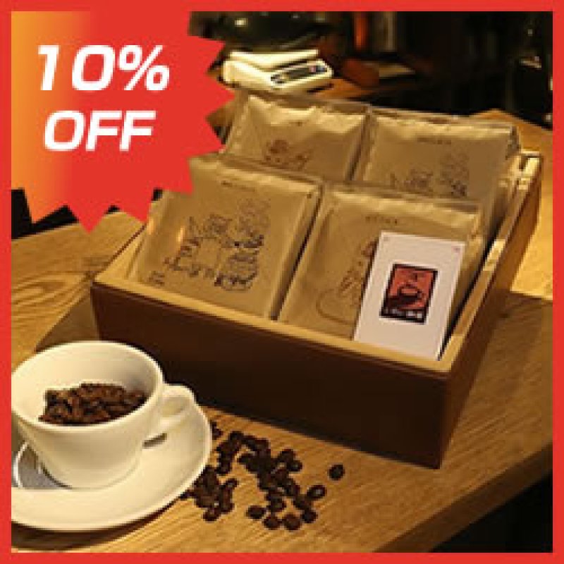 画像1: 12月25日までのご注文で10％引き　Dセット コーヒーバッグ 7個(クリアケース入り)×4セット  (1)